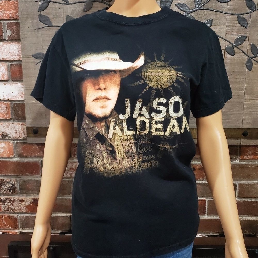❤️JASON ALDEAN Concert Tee 100% Cotton Size Small